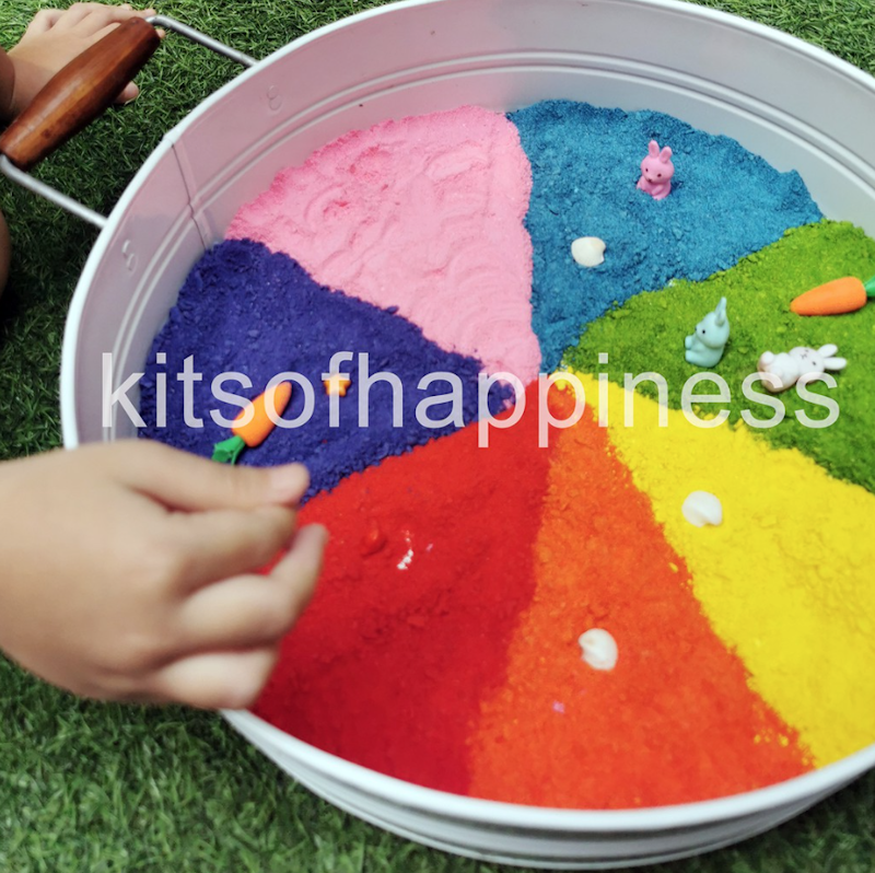 Edible Colored Sand Rainbow 4