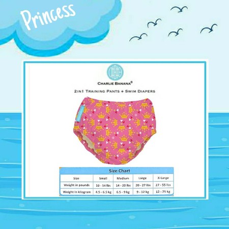  Charlie Banana 2 in 1 Training Pants + Swim Diapers