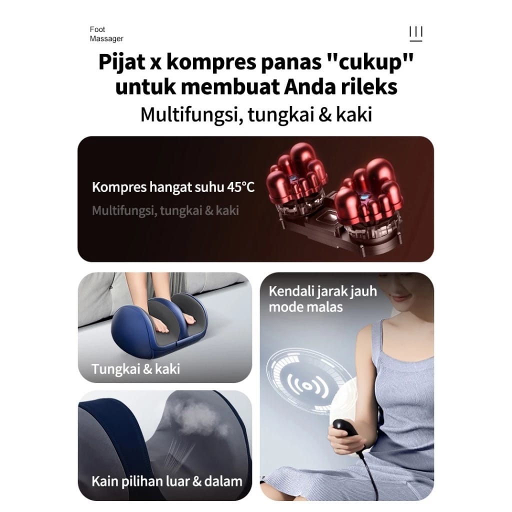  Benbo Alat Pijat Kaki Model Upgrade