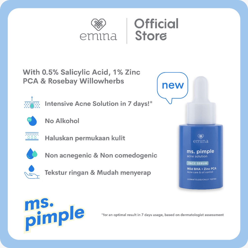Paragon Technology and Innovation Emina Ms. Pimple Acne Solution Face Serum