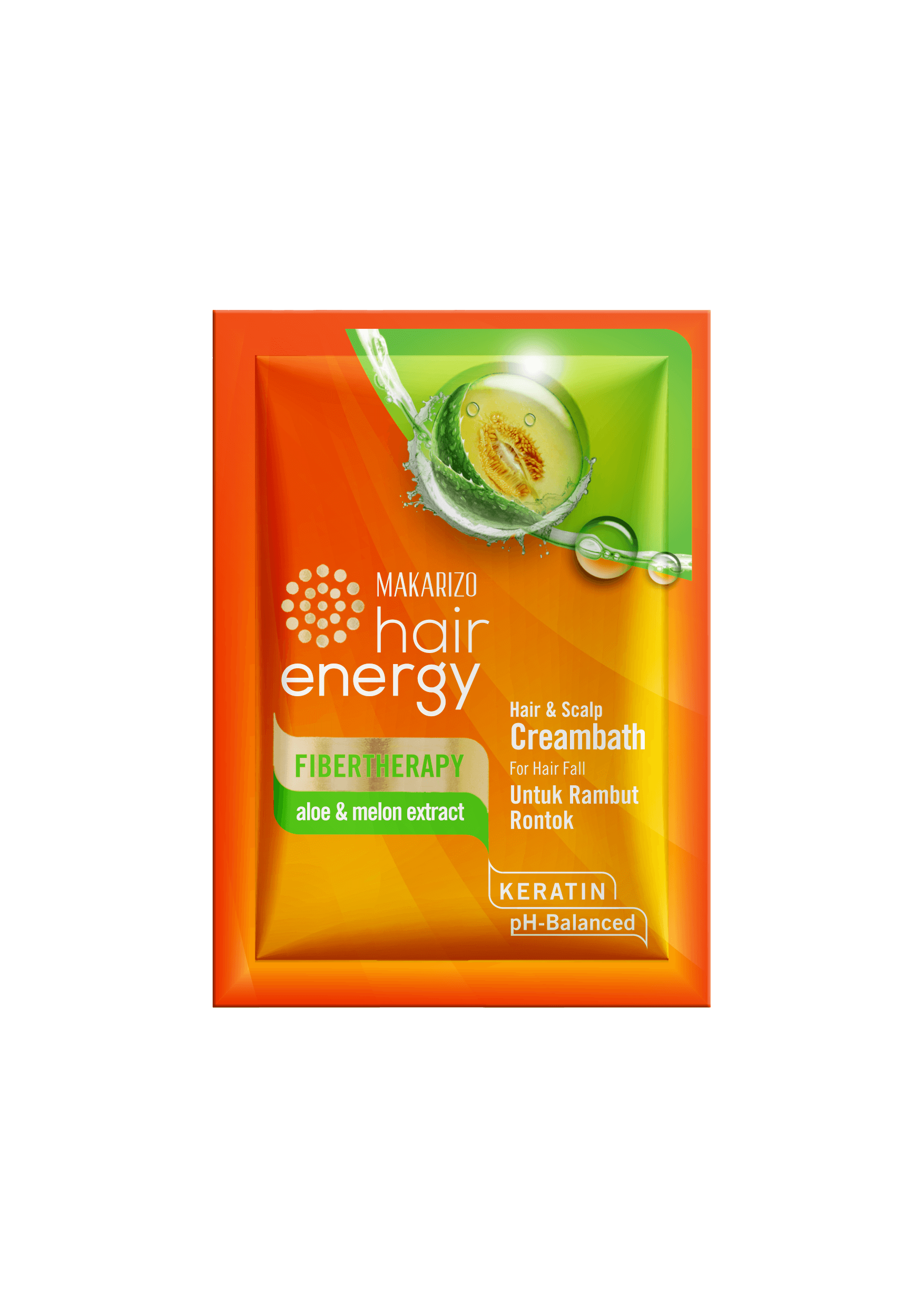 Makarizo Hair Energy Fibertherapy Hair & Scalp Creambath Aloe & Melon 2