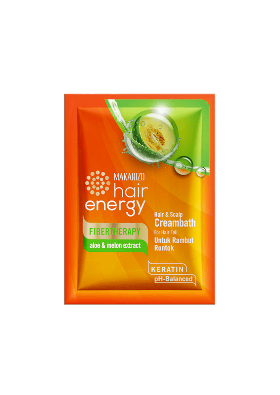 Makarizo Hair Energy Fibertherapy Hair & Scalp Creambath Aloe & Melon 2