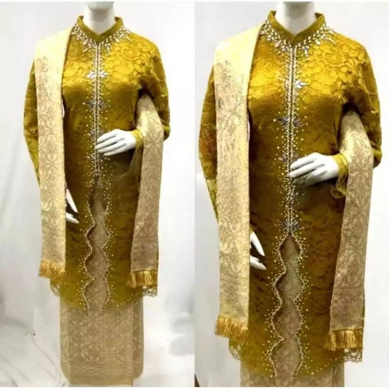Haghia Busana Set Kebaya Brukat Payet Yura