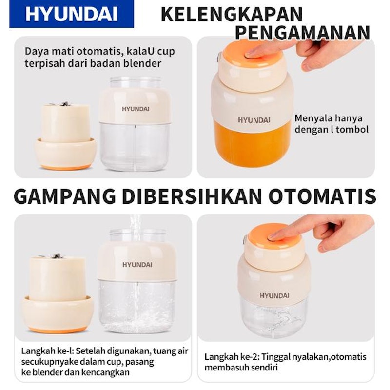 Hyundai Blender Mini Portable 4