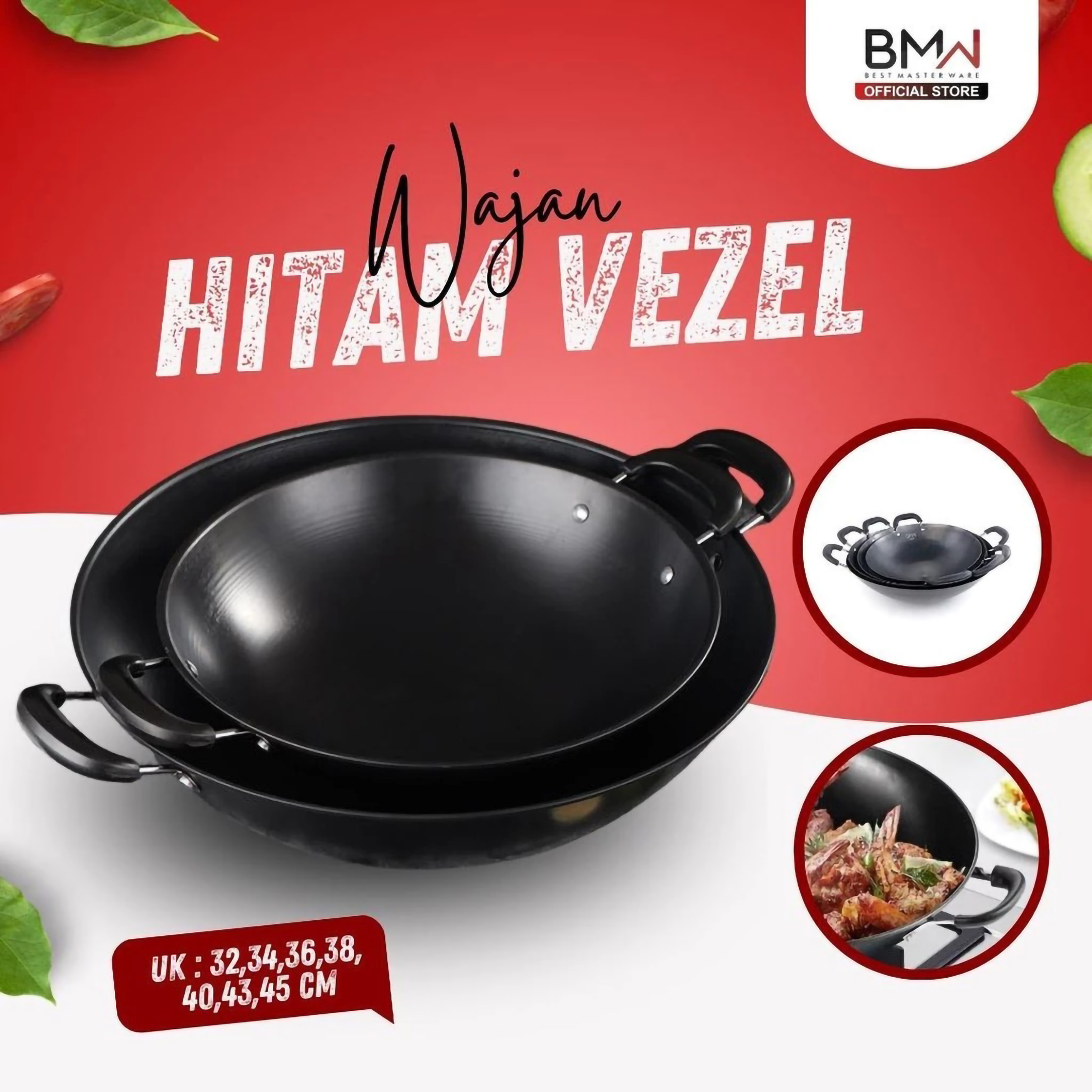 BMW Kitchenware BMW Kitchenware Wajan Hitam Vezel