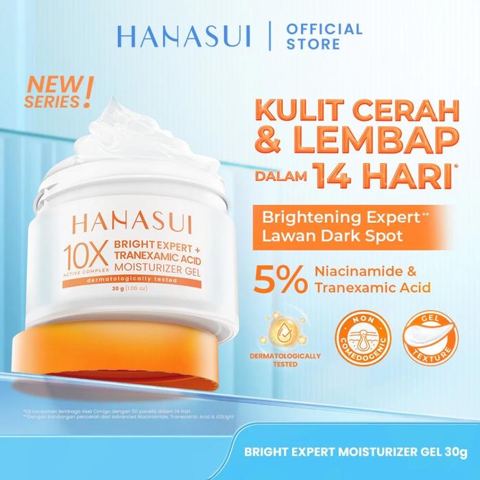 Eka Jaya Internasional Hanasui 10X Active Complex Bright Expert + Tranexamic Acid Moisturizer Gel