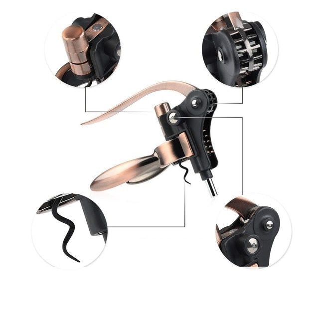 Liquor Avenue Rabbit Wine Bottle Opener Corkscrew Set 2