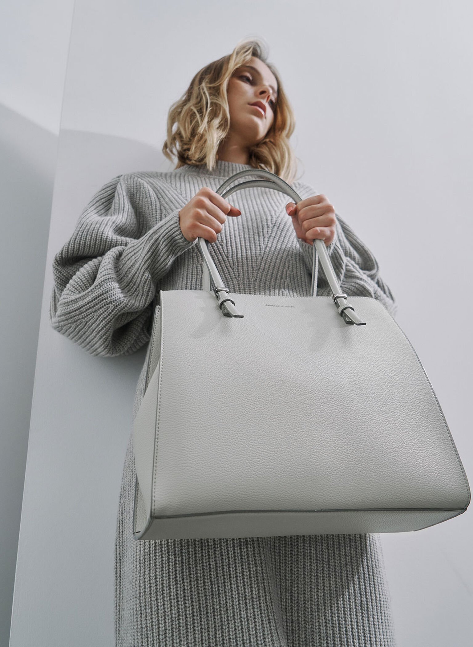 CHARLES & KEITH Tas Tote Bag Double Handle CK2-30781392-5