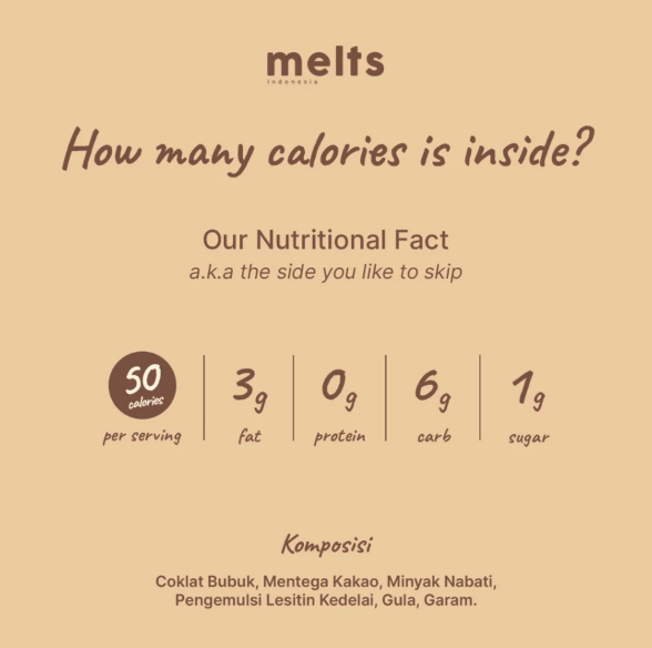 Melts Indonesia Melts Almost Dark Chocolate Spread