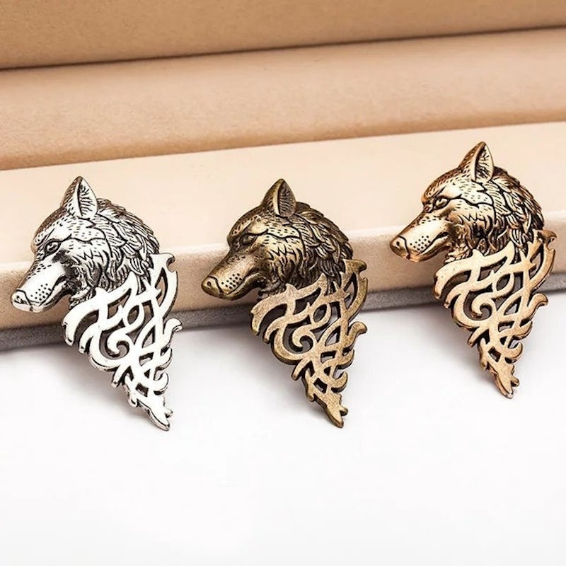 Wolf Brooch 2