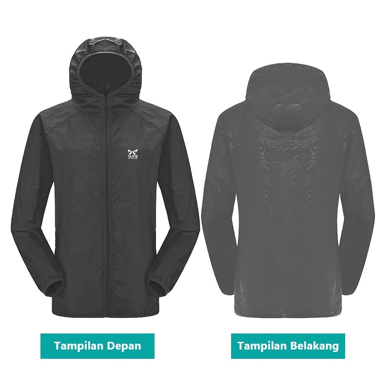 Jaket Pria Lipat Parasut Water Resistant Simple 3
