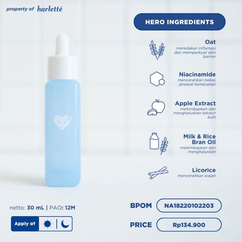 Harlette Chill Oat Calming Serum 3
