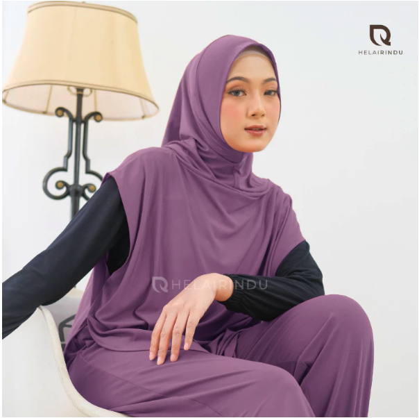  Helairindu Hijab Outer Hoodie