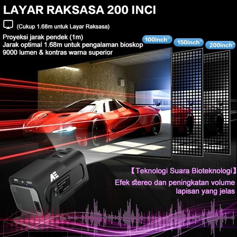 AElife+ Smart Projector 4