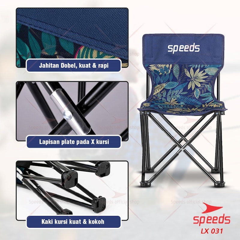 SPEEDS Kursi Lipat Outdoor XL 4