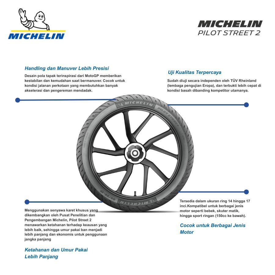 Michelin Pilot Street 2  120/70-14