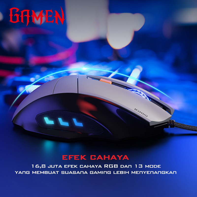 Gamen Indonesia Gamen Wired Mouse Gaming GM300