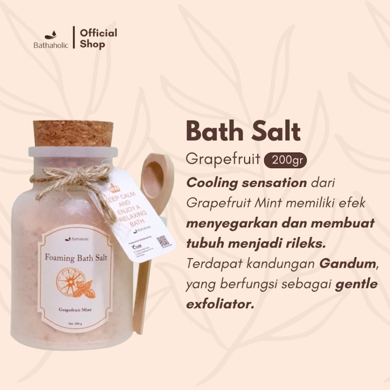 Foaming Bath Salt Natural Aromatherapy 5