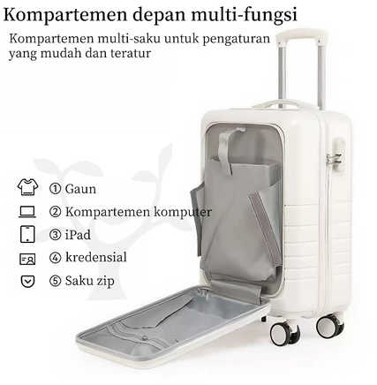  JZR Travel Koper 20 Inci dengan Tempat Cangkir A901