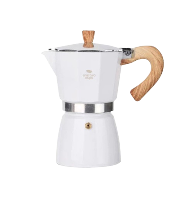 One Two Cups Moka Pot Espresso Coffee Maker Stovetop 1