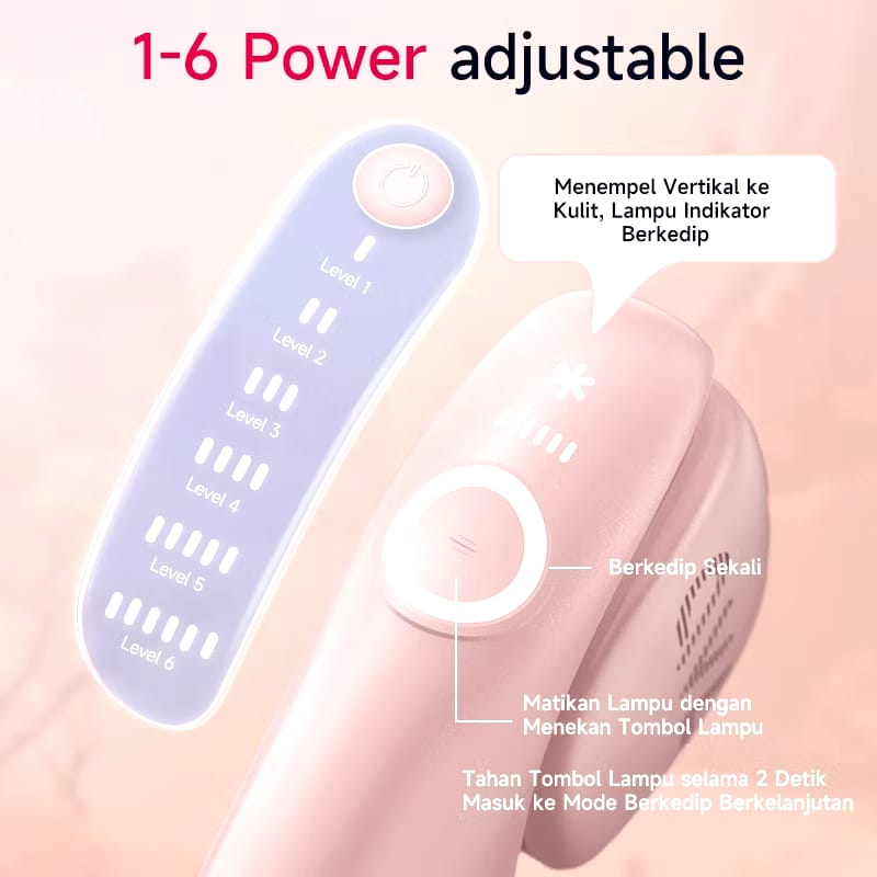  AmazeFan Hair Removal Laser Air-pink Cool 10°