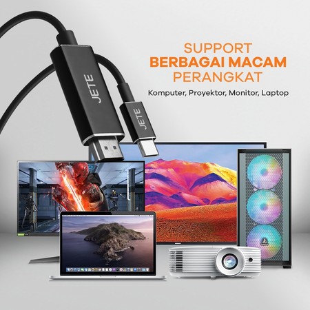 JETE Type-C to HDMI Male Port X7