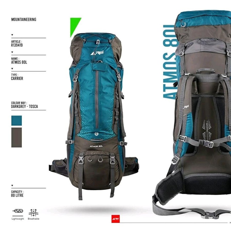 Arei Outdoorgear Carrier Atmos 80 Liter 2