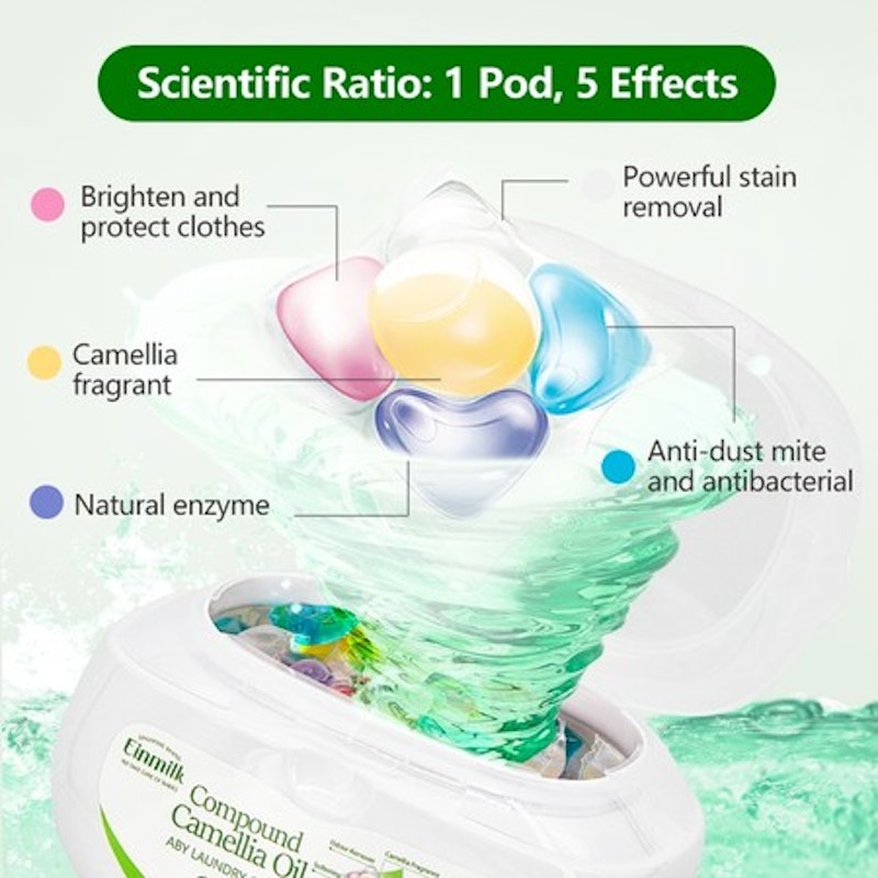 Einmilk Compound Camelia Oil Baby Laundry 5-in-1 Capsules 3