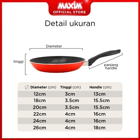 Maspion Group Maxim Valentino Fry Pan 22 cm