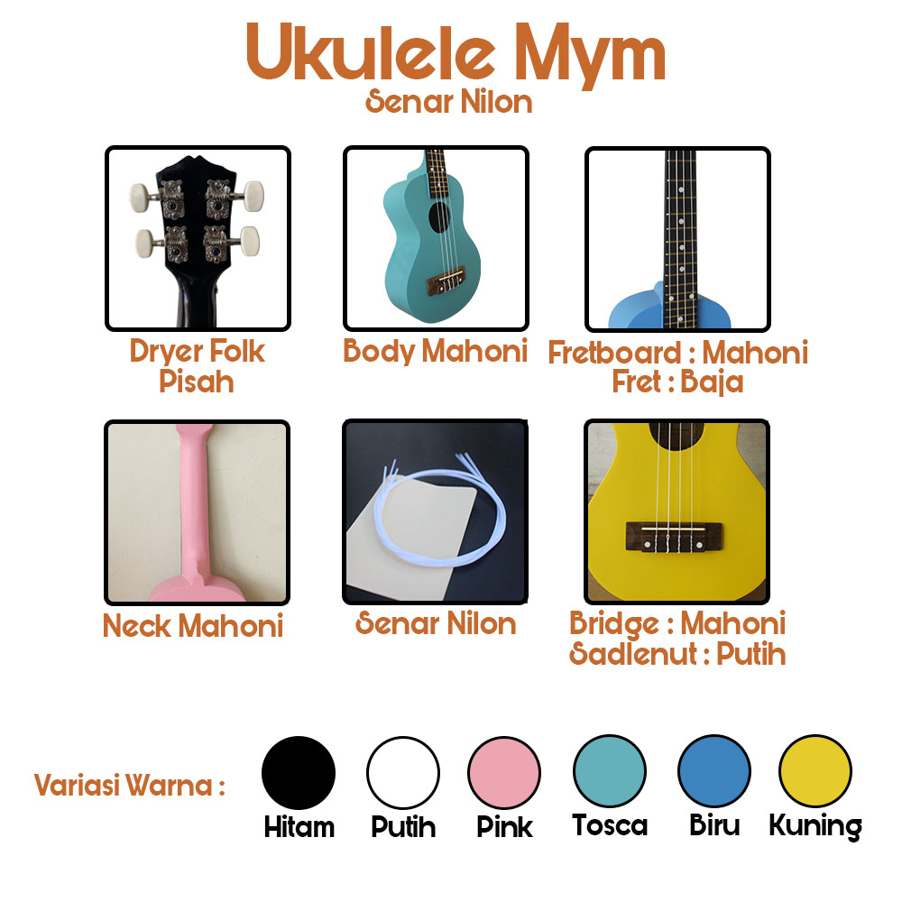 Ukulele Akustik Elektrik 4