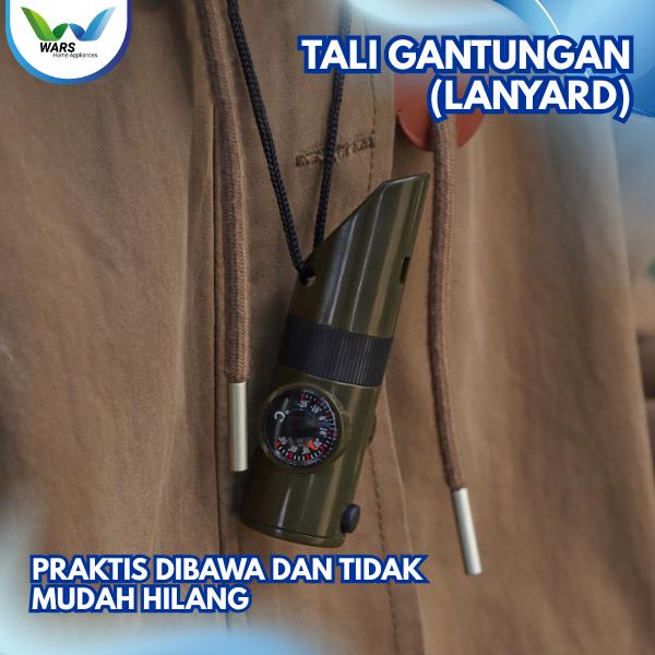 WARS Sos 7 in 1 Survival Kit Outdoor Peluit Kompas