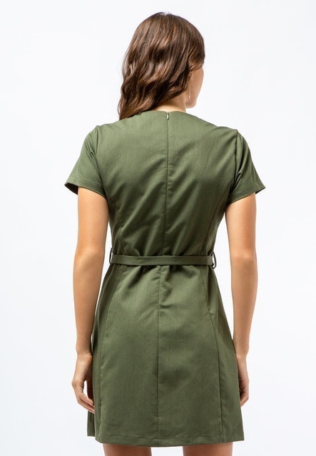 Delamibrands The Executive Mini Dress With Belt