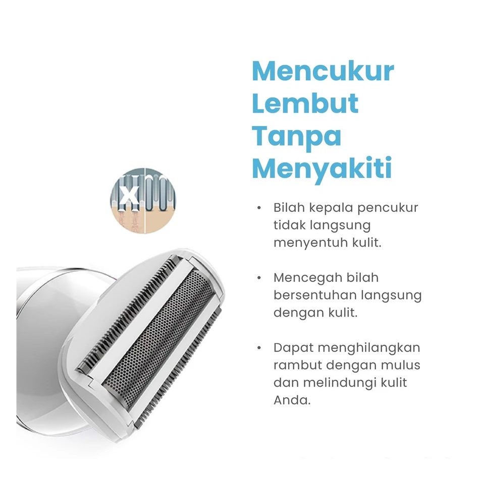 Century Technology Indonesia DoraHomi Rechargeable Hair Epilator L12RW 