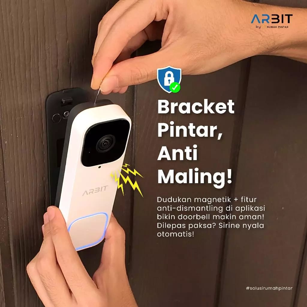 Rumah Pintar Indonesia ARBIT Smart WiFi Video Doorbell Pro