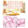 Wallpaper Stiker Dinding Motif Bunga Sakura Pink Cream 1