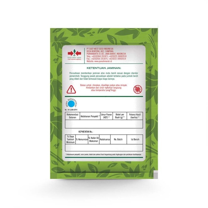 Cap Panah Merah Benih Mentimun Vitani F1 3