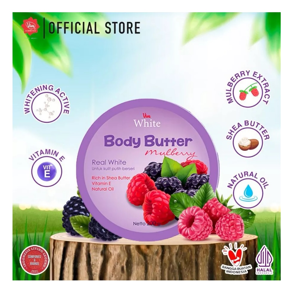 Viva Cosmetics Viva White Body Butter Mulberry