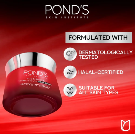 Unilever Indonesia Pond’s Age Miracle Ultimate Youth Night Cream Hexyl-Retinol™