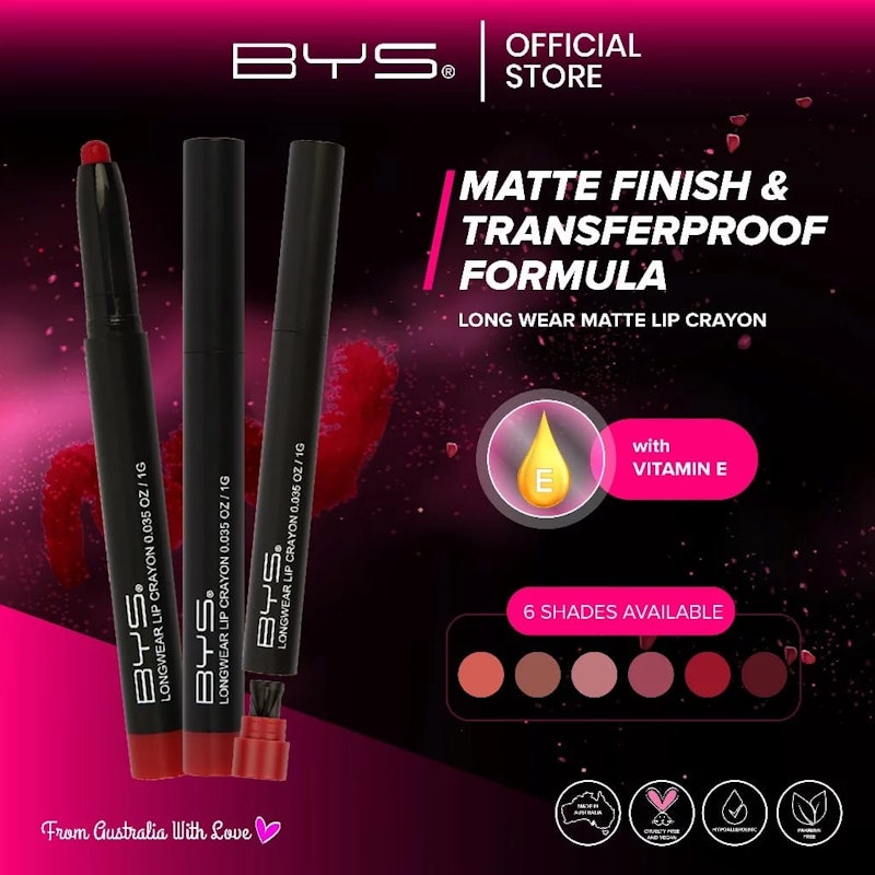 BYS Longwear Matte Lip Crayon M01 Peachy Keen 2