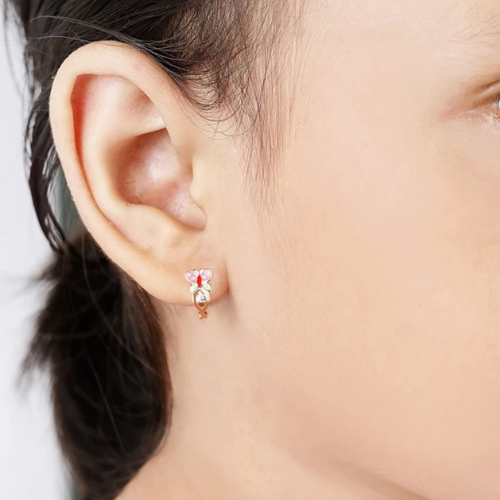 Kerja Gotama Bersaudara Semar Nusantara Anting Emas Baby Colour Butterfly 10K