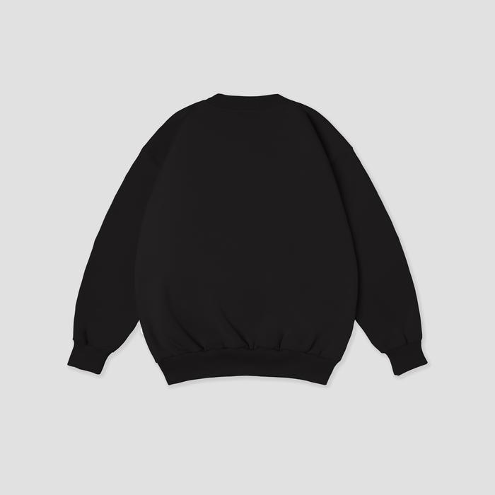  Exhale Crewneck Disconected Black