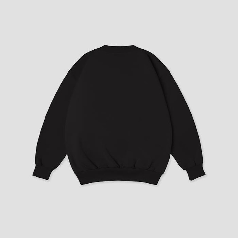 Exhale Crewneck Disconected Black 2
