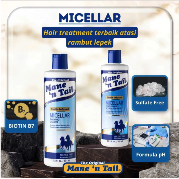 Straight Arrow Products Mane ‘n Tail® Biotin Infused Micellar Shampoo