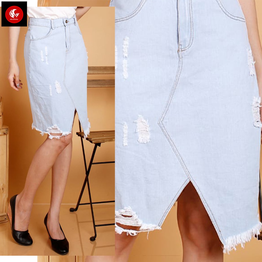 Niah Rok Jeans Skirt Midi