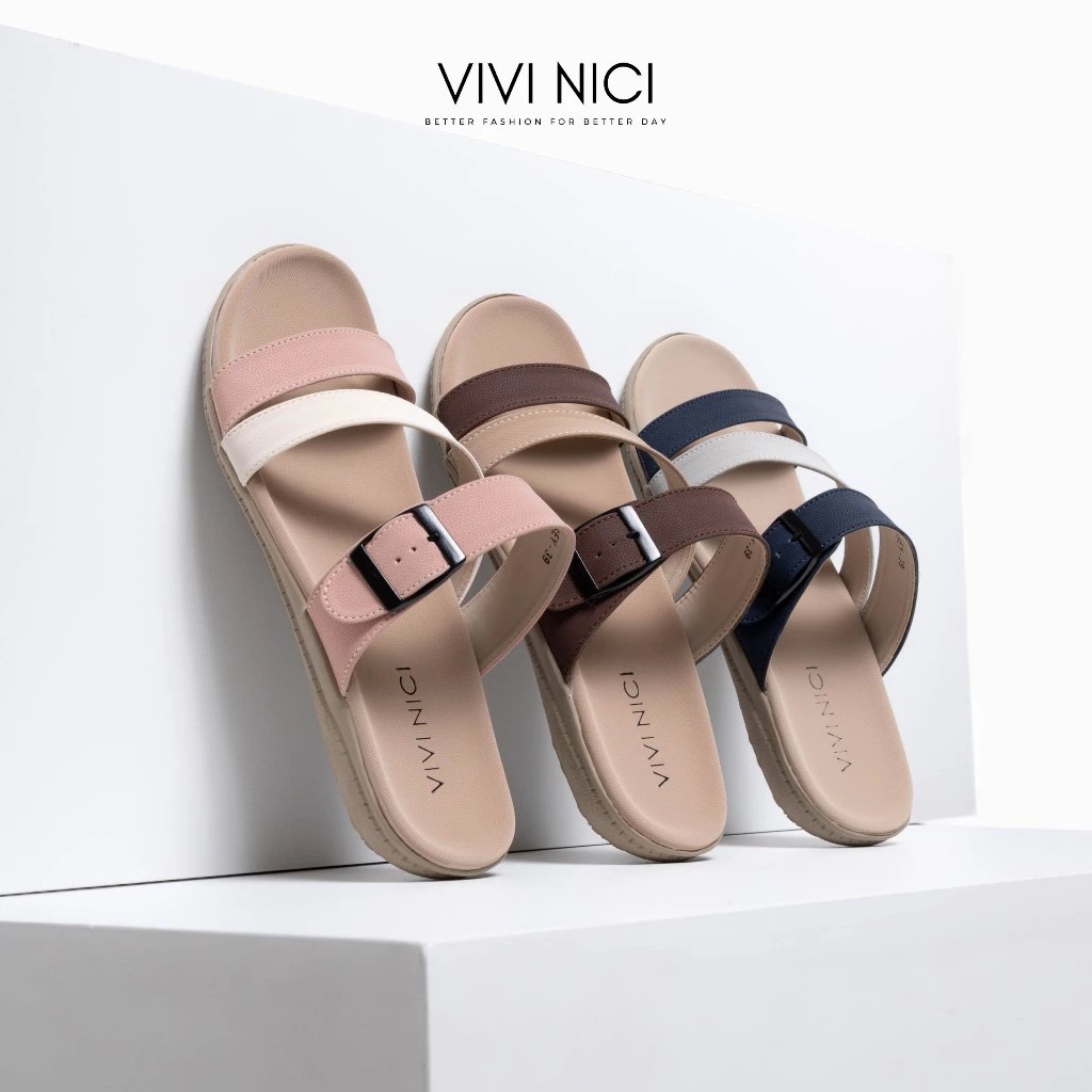 Karya Nyata Alasindo VIVI NICI Casey Sandal Wanita Teplek