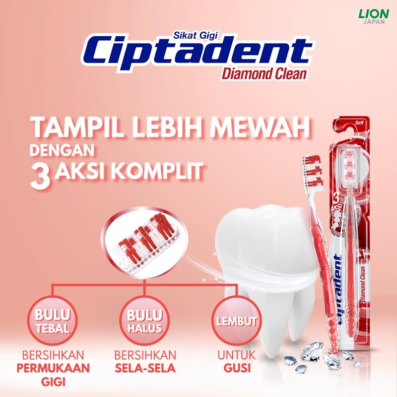 Sikat Gigi Diamond Clean Soft 4
