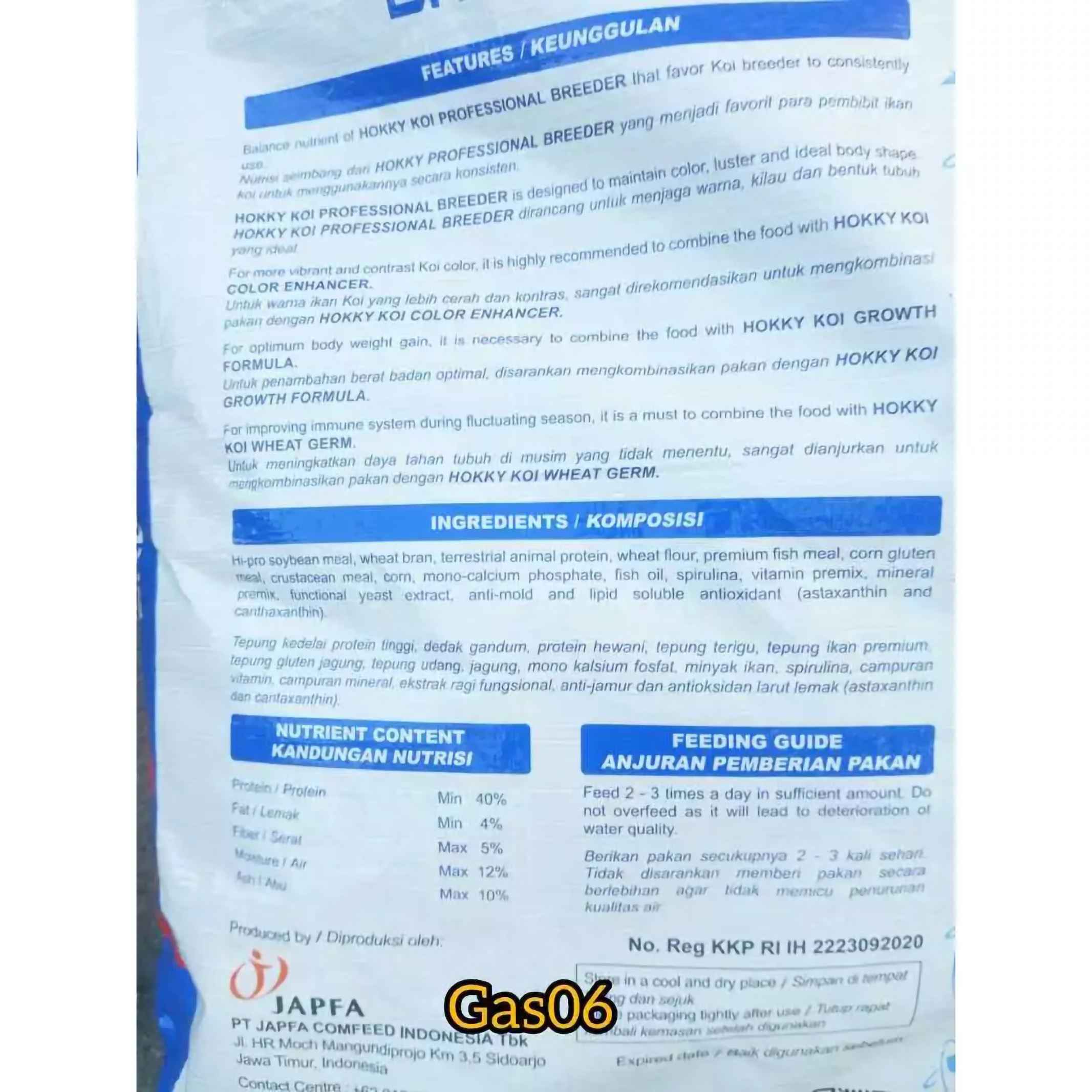 Japfa Comfeed Indonesia Hokky Profesional Breeder