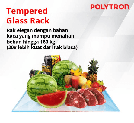 Hartono Istana Teknologi Polytron Kulkas 1 Pintu Belleza Varia 180 Liter  PRA-18MTR