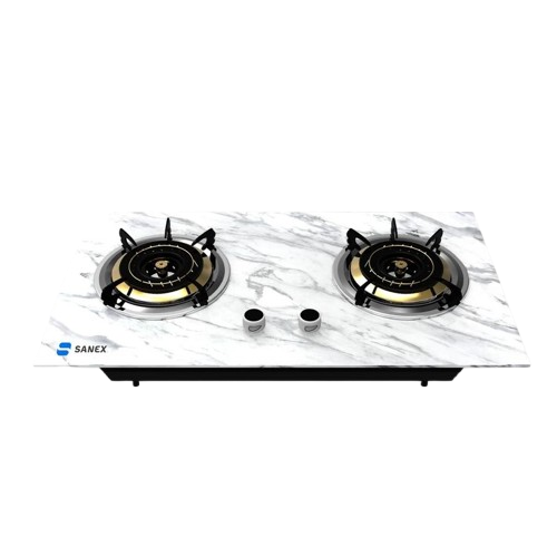 Sanex Kompor Gas Tanam 2 Tungku Marble Series ｜ SN-KT201