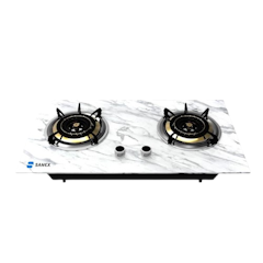 Sanex Kompor Gas Tanam 2 Tungku Marble Series